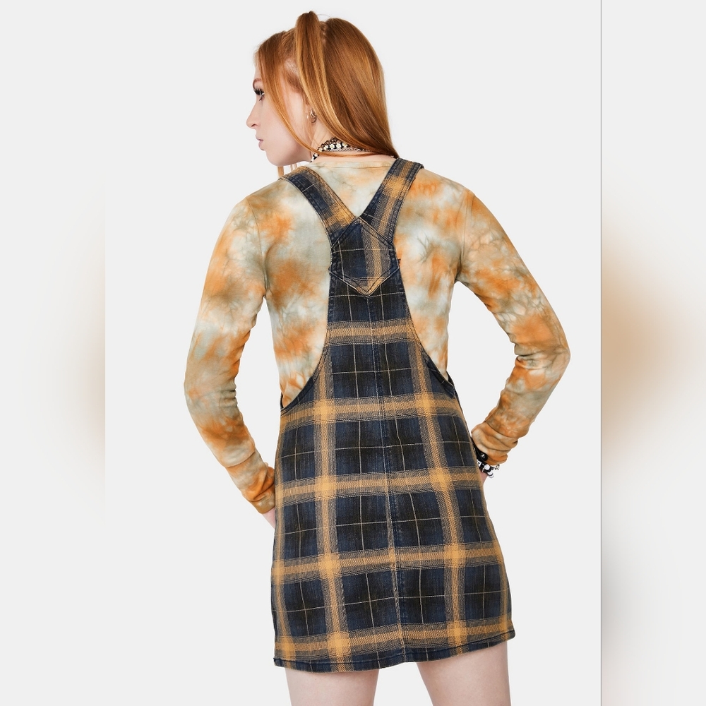 Dickies Duck Plaid Overall Dress - Picture 2 of 5